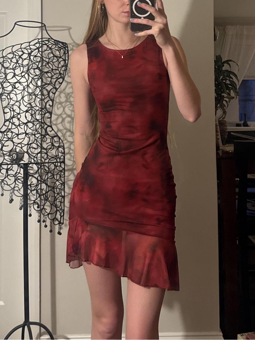 NWT Princess Polly Molita Mesh Sleeveless Mini Dress